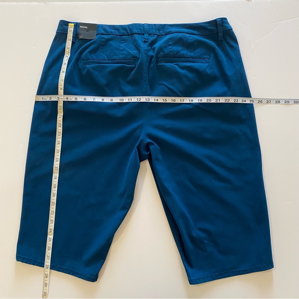 Lane Bryant SZ 22 Women’s Blue Teal Pedal Pushers - Picture 5 of 11